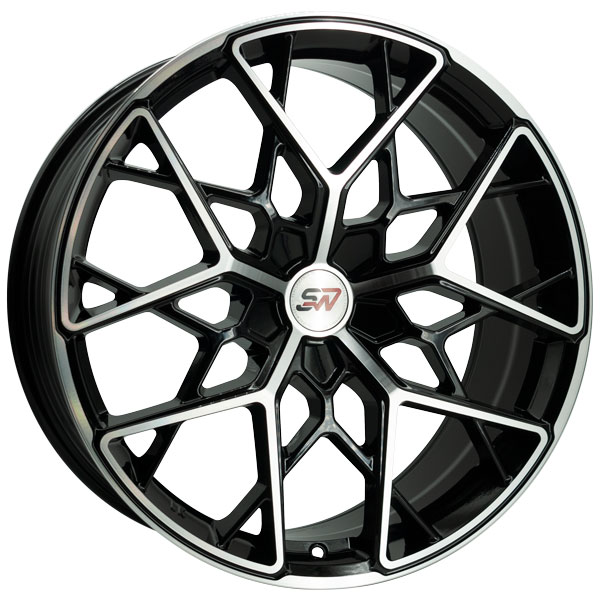 Llanta Spacwheels PW29 Black Machine Face 3