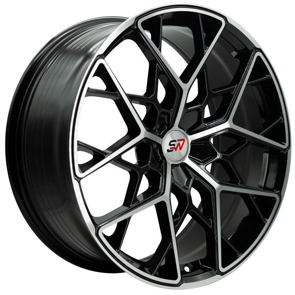 Llanta Spacwheels PW29 Black Machine Face 4
