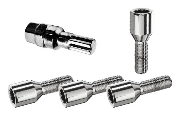 Tornillo antirrobo cónico tipo Allen negro 4
