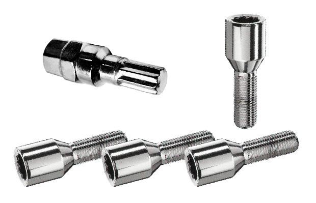Tornillo antirrobo cónico tipo Torx negro 2