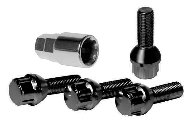 Tornillo antirrobo esférico negro 4