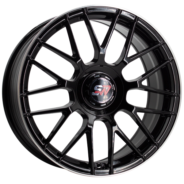 Llanta Spacwheels F083 Black Gloss / Lip Alum 3
