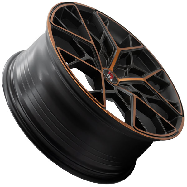 Llanta Spacwheels PW29 Black Face Gold 2