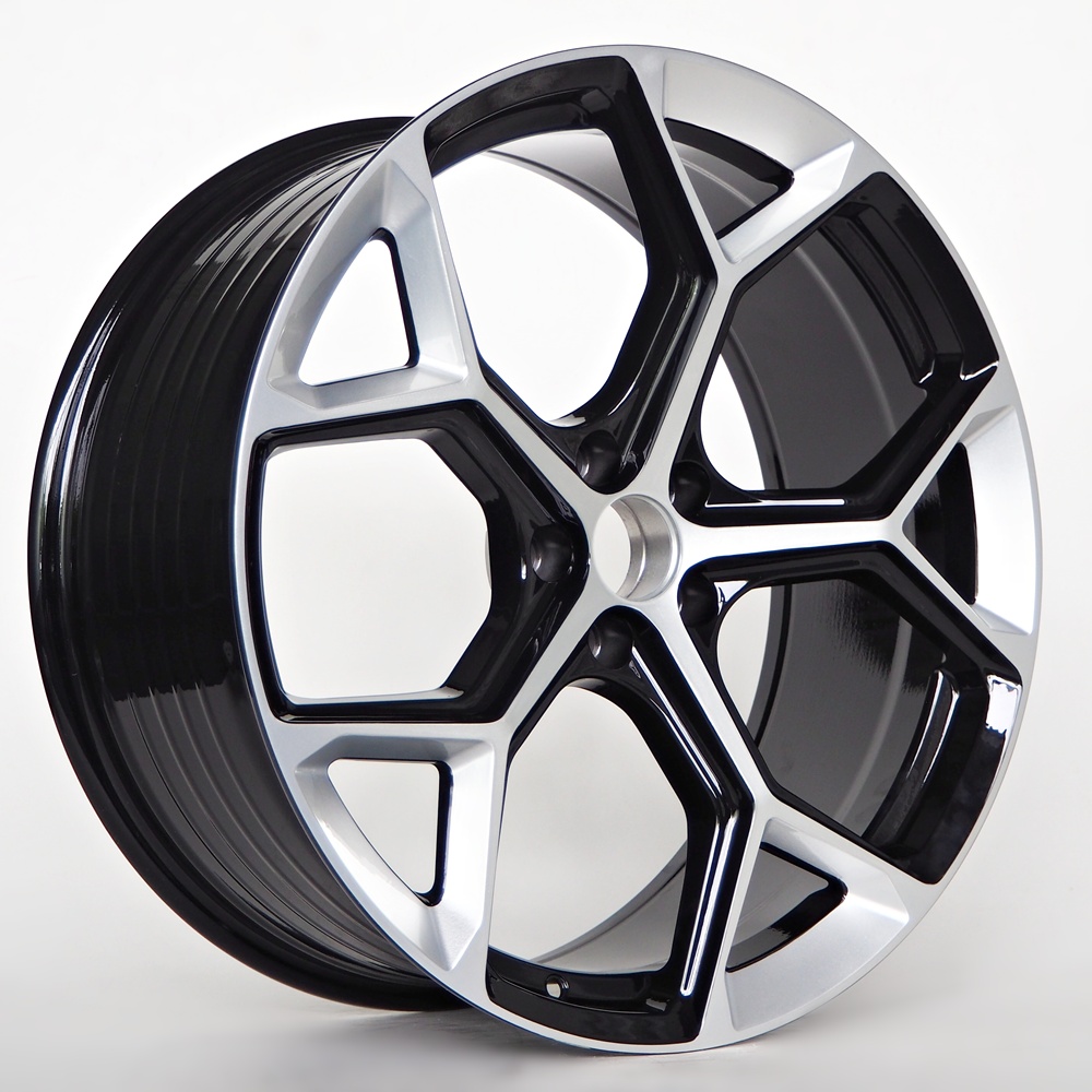 [00000017042062] Llanta 4R Dante Black + Silver Paint (22" 9.5J ET28 5x112 CB66.5)