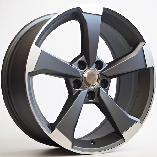 Llanta 4R Fade Grey Matt Face Machined
