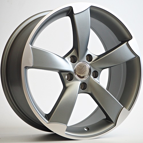 [2000000018867] Llanta 4R Oman Grey Matt Face Machined (18" 8J ET42 5x112 CB66.5)