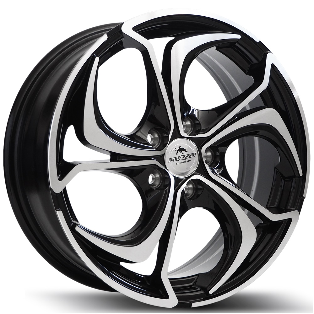 Llanta Forzza Aktia Black Face Machined
