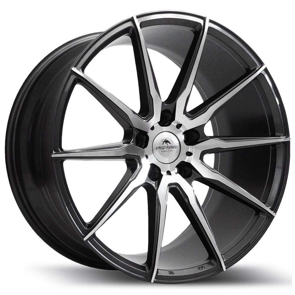 Llanta Forzza City Grey Face Machined