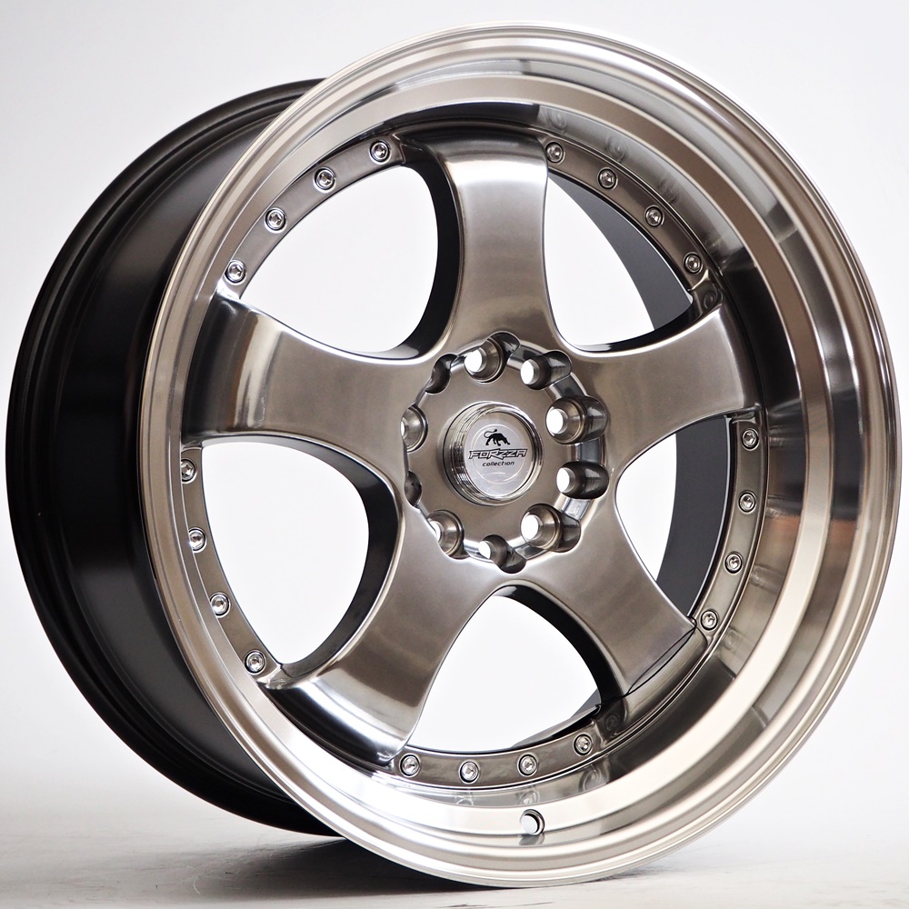 [00000017033626] Llanta Forzza Flamber Hyper Black/Lip Machined (19" 8.5J ET30 5x112 CB66.5)
