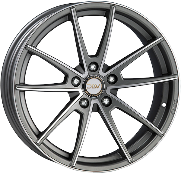 [SN-23929] Llanta DLW Manay-K Matt Anthracite Polish (19" 8.5J ET38 5x120 CB78.1)