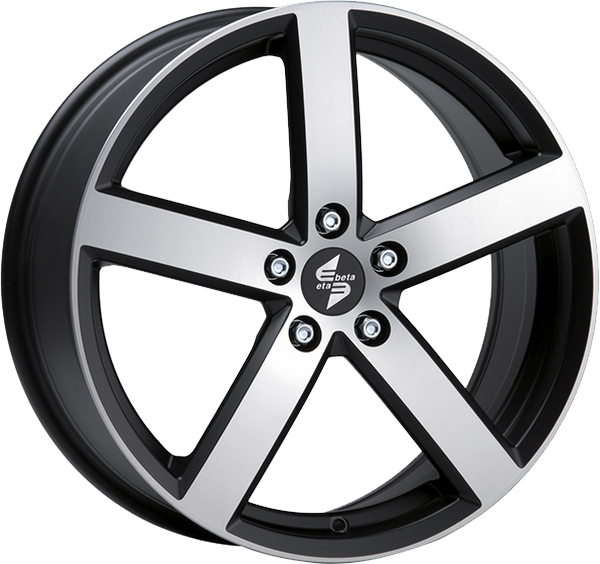 [SN-23145] Llanta Eta Beta Eros Matt Black Polish (17" 7.5J ET53 5x120 CB65.1)