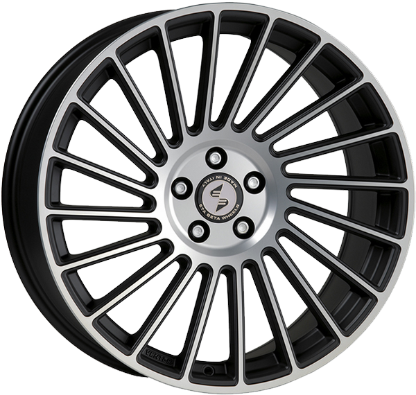 [SN-22846] Llanta Eta Beta Venti-R Matt Black Polish (19" 8.5J ET35 5x112 CB78.1)