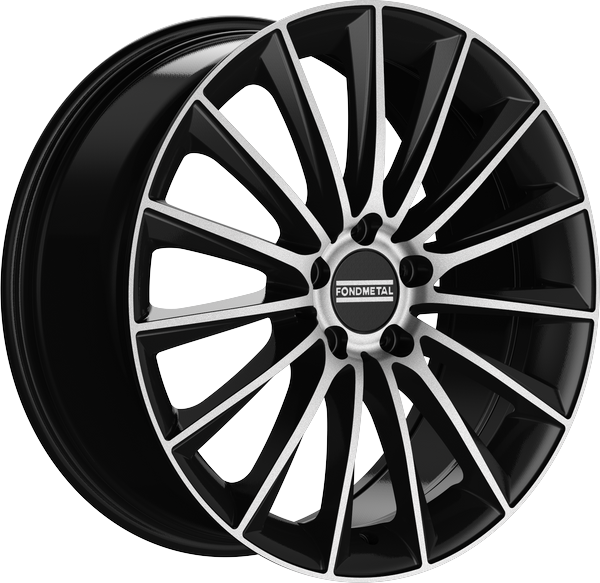 Llanta Fondmetal Aidon Glossy Black Machined