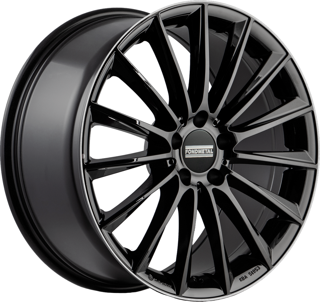 [SN-44289] Llanta Fondmetal Aidon Glossy Black Machined Lip (19" 8J ET38 5x112 CB66.6)