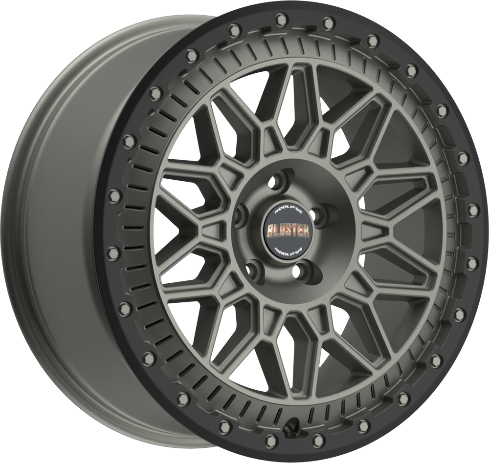 [SN-54852] Llanta Fondmetal Bluster Matt Titanium Black Lip (18" 8J ET50 5x120 CB65.1)