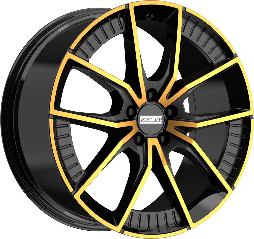 [SN-49036] Llanta Fondmetal Elatha Glossy Black Bronze Machined (21" 8.5J ET30 5x110 CB65.1)