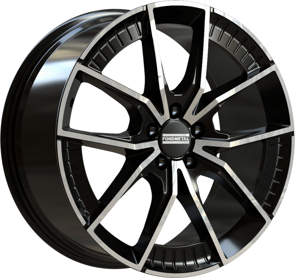 [SN-45951] Llanta Fondmetal Elatha Glossy Black Machined (19" 8.5J ET32 5x112 CB66.5)
