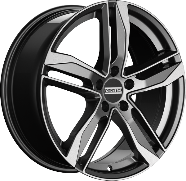 Llanta Fondmetal Hexis Glossy Titanium Machined