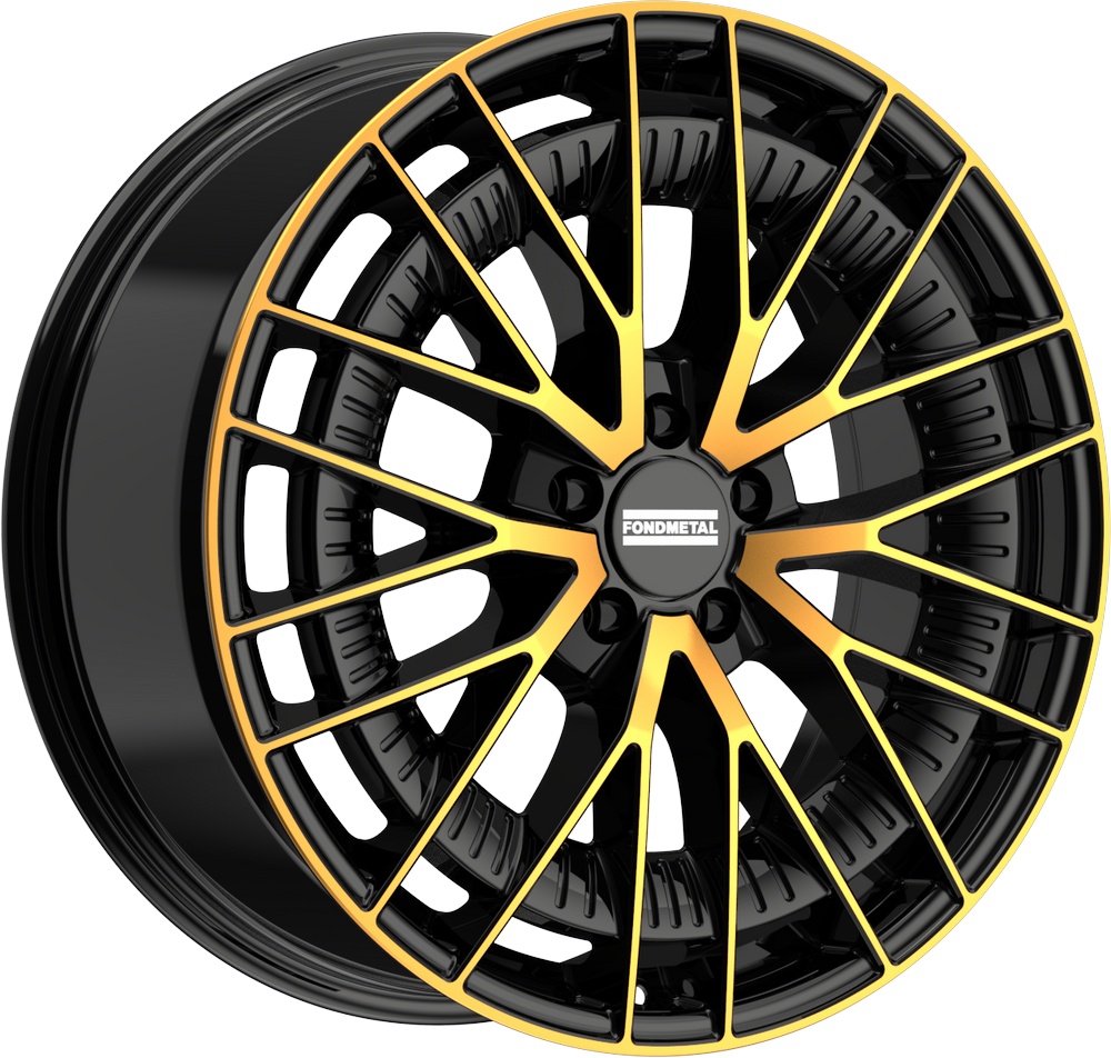 [SN-46109] Llanta Fondmetal Kari Glossy Black Bronze Machined (20" 8.5J ET50 5x112 CB66.5)