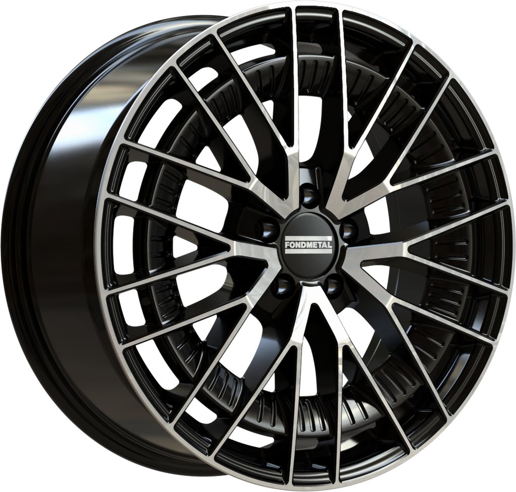 Llanta Fondmetal Kari Glossy Black Machined