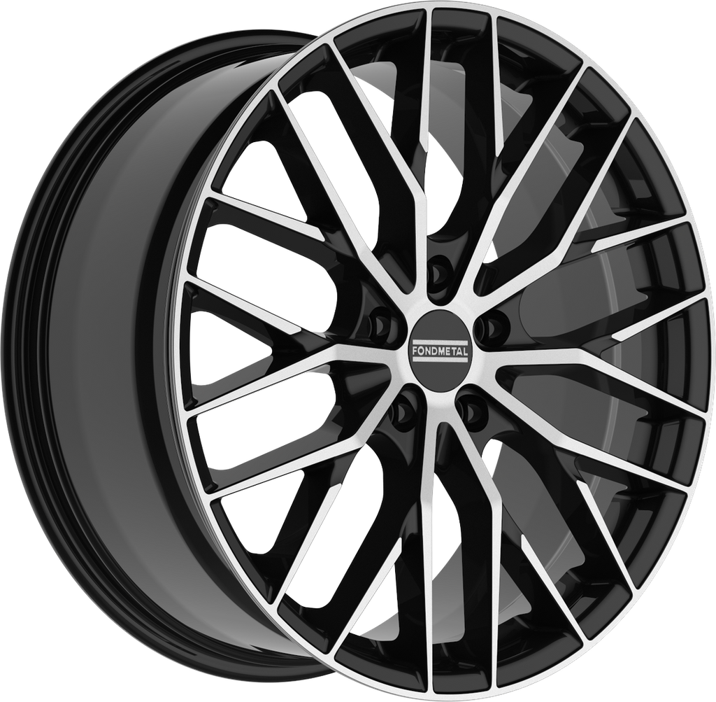 [SN-40474] Llanta Fondmetal Makhai Glossy Black Machined (19" 8.5J ET32 5x112 CB66.5)