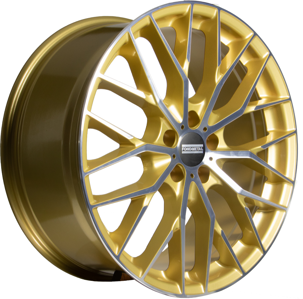 [SN-48976] Llanta Fondmetal Makhai Glossy Gold Machined