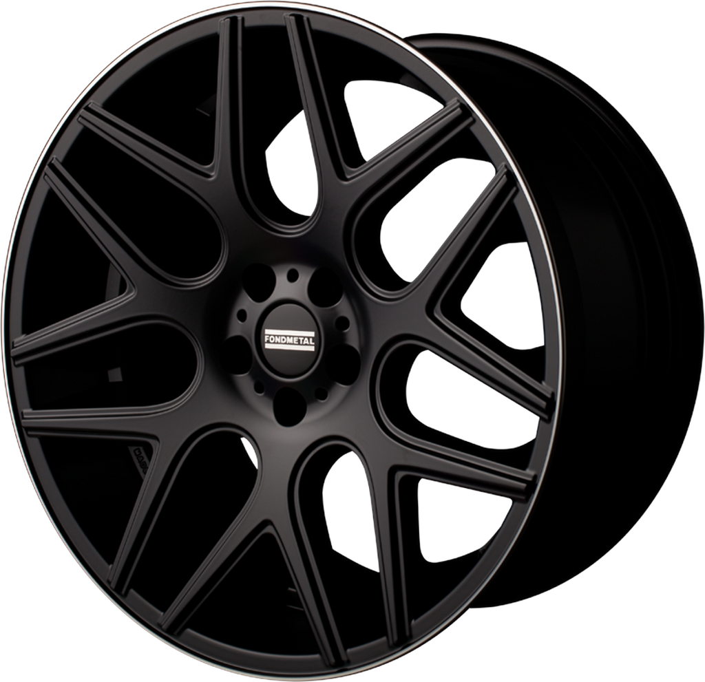 Llanta Fondmetal Moros Matt Black Machined Lip