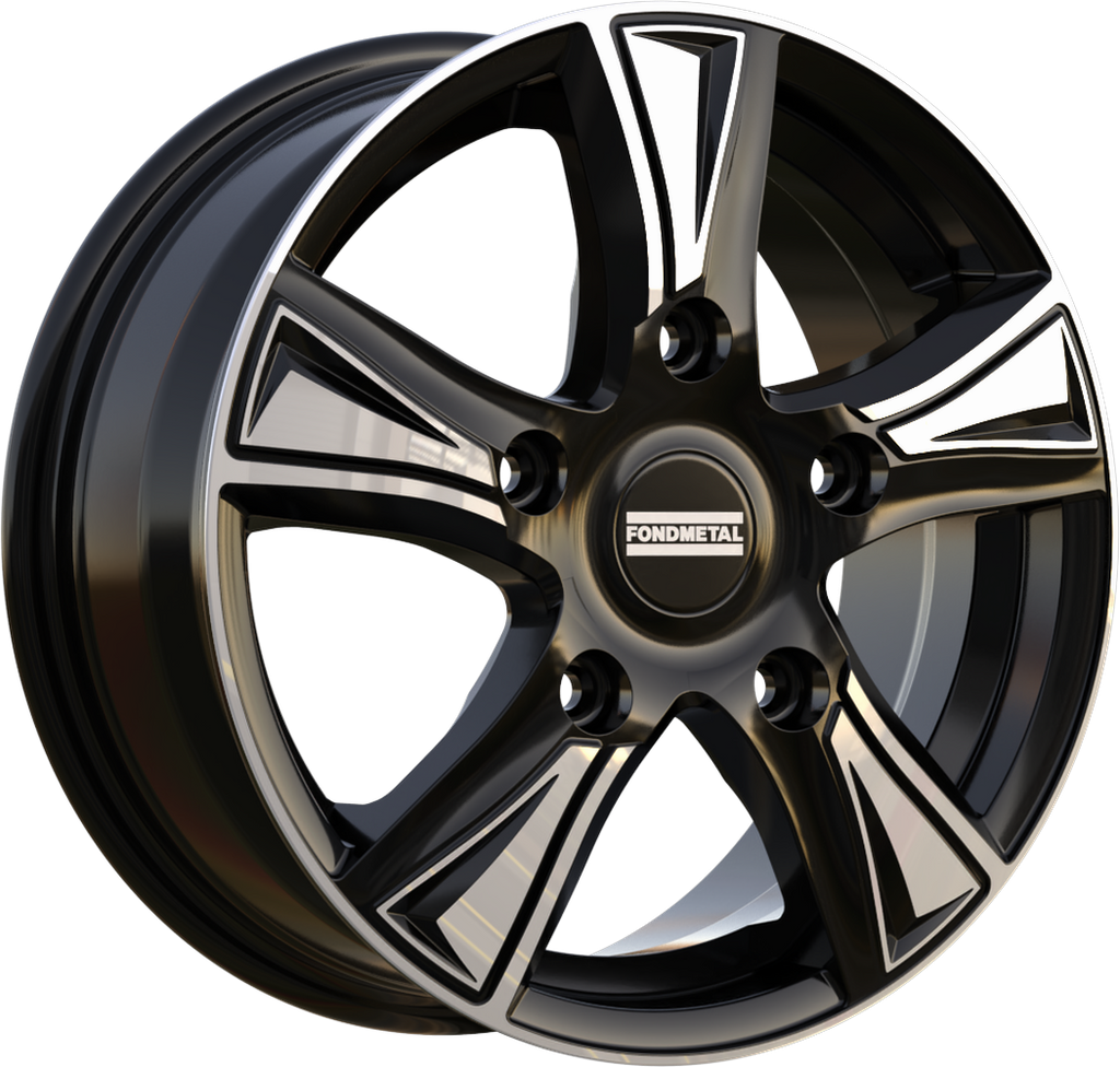 [SN-47555] Llanta Fondmetal PRO1 Glossy Black Machined (17" 7J ET50 5x120 CB65.1)