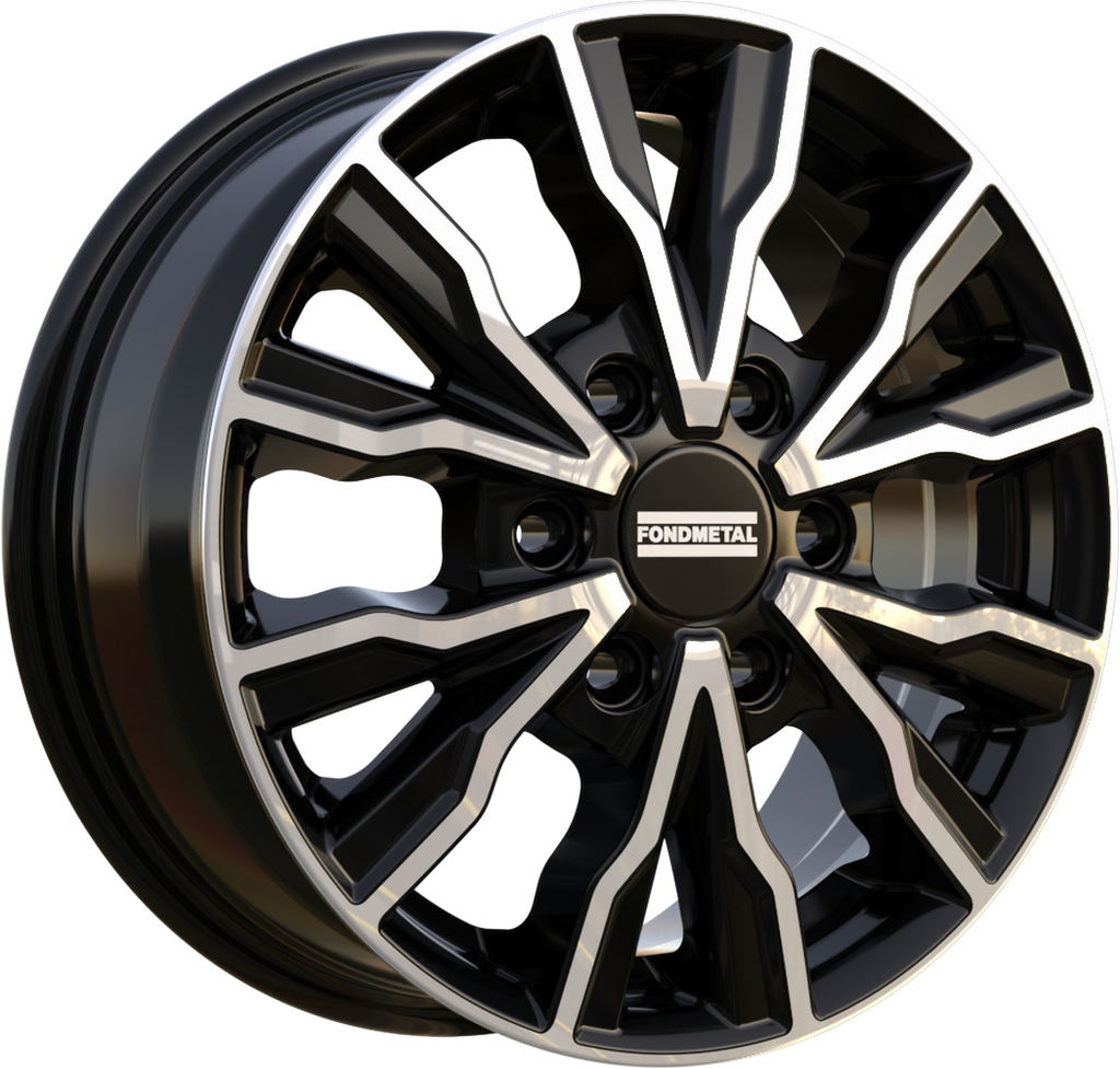 [SN-47523] Llanta Fondmetal PRO2 Glossy Black Machined (17" 7J ET50 6x130 CB84.1)