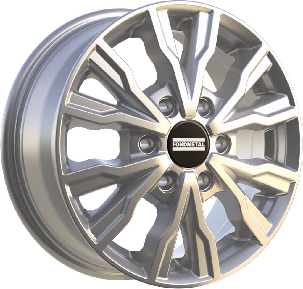[SN-47519] Llanta Fondmetal PRO2 Glossy Silver (17" 7J ET50 6x130 CB84.1)