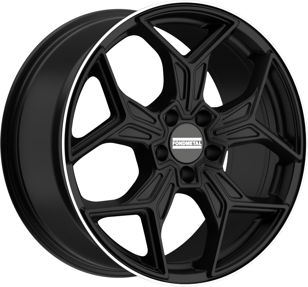 [SN-52847] Llanta Fondmetal Taranis Matt Black Machined Lip (20" 8.5J ET50 5x112 CB66.5)