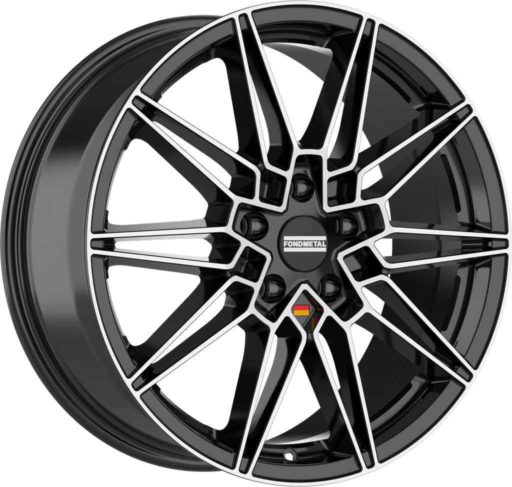[SN-44388] Llanta Fondmetal Thoe Glossy Black Machined (18" 8J ET34 5x120 CB72.6)