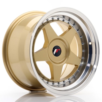 Llanta JR Wheels JR6 Gold w/ Machined Lip