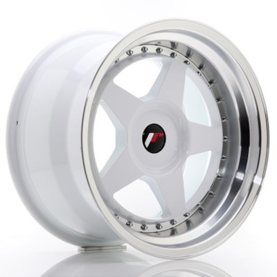 Llanta JR Wheels JR6 White w/ Machined Lip