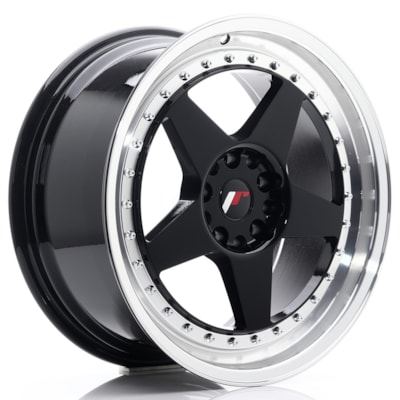 Llanta JR Wheels JR6 /120 Gloss Black w/ Machined Lip