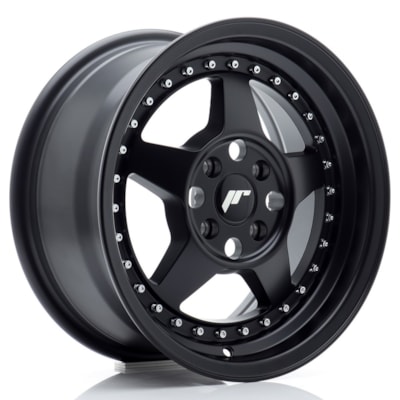 [JR615704H3567BF1] Llanta JR Wheels JR6 Matt Black (15" 7J ET35 4x100 CB67.1)