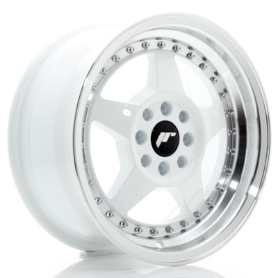 Llanta JR Wheels JR6 /108 White w/ Machined Lip