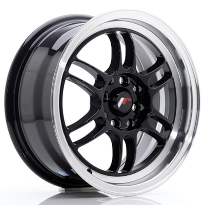 Llanta JR Wheels JR7 /114 Gloss Black w/ Machined Lip