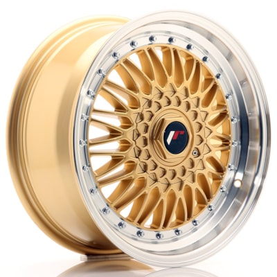 [JR9177553574GD] Llanta JR Wheels JR9 /114 Gold w/ Machined Lip (17" 7.5J ET35 5x100/5x114.3 CB74.1)