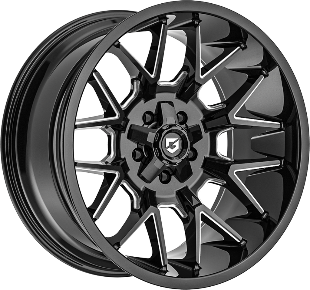 [SN-52317] Llanta Gear Off Road 768 Primacy Glossy Black Milled (20" 9J ET18 8x180 CB124.3)
