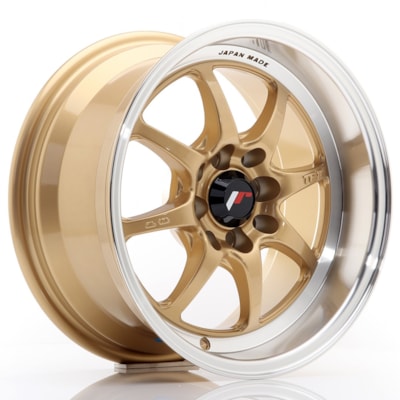 [TFII157543073GD] Llanta JR Wheels TF2 /114 Gold (15" 7.5J ET30 4x100/4x114.3 CB73.1)