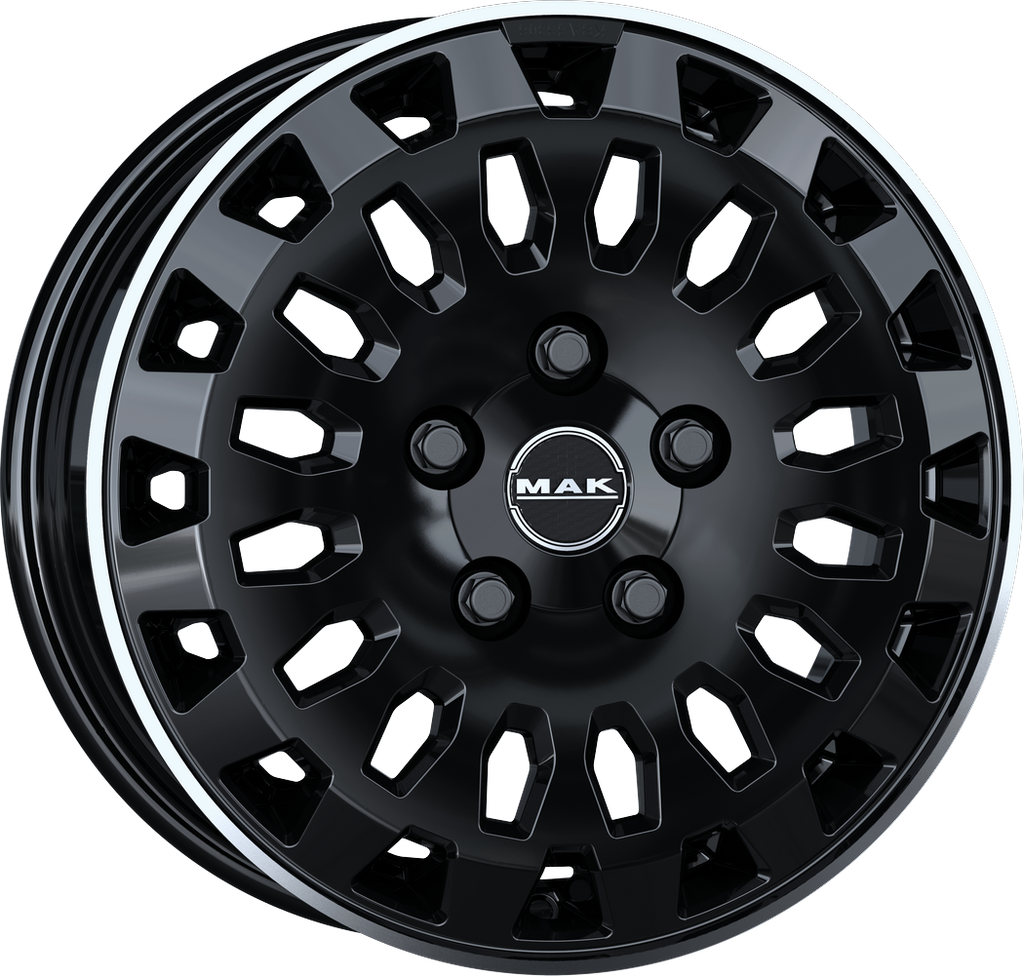 [SN-51636] Llanta MAK Overland Gloss Black Mirror Ring (16" 6.5J ET50 6x130 CB84.1)