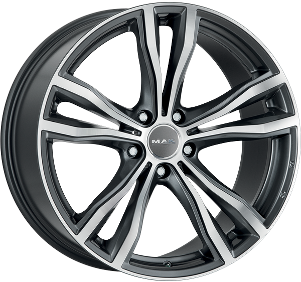 [SN-19458] Llanta MAK X-Mode Gun Metallic Mirror Face (21" 10J ET50 5x112 CB66.6)