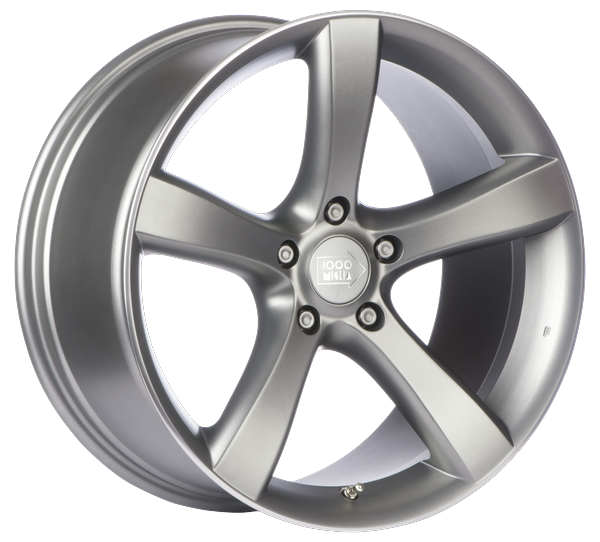 [SN-11017] Llanta Mille Miglia MM1001 Matt Anthracite Polished Lip (19" 9.5J ET37 5x120 CB79.5)