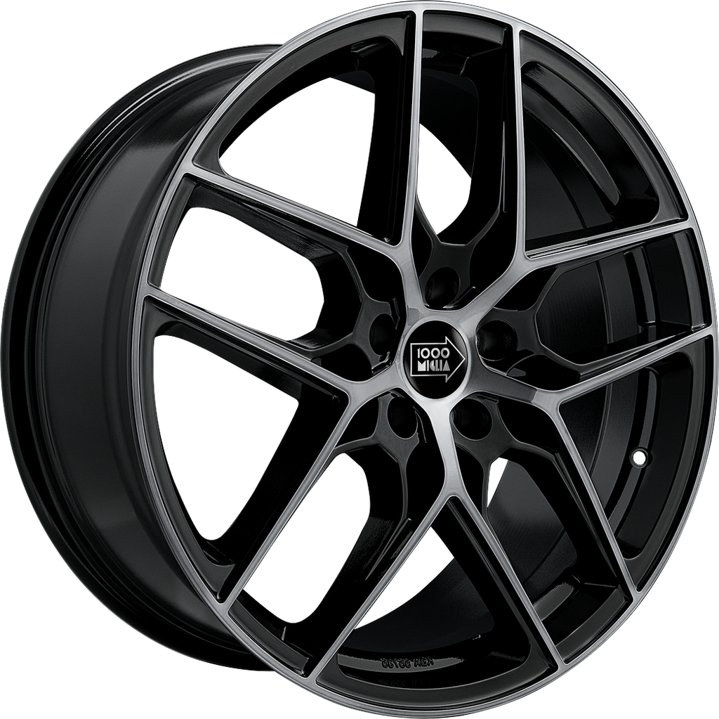 [SN-55237] Llanta Mille Miglia MM1004 Gloss Black Dark Polished (18" 8J ET45 5x112 CB66.5)