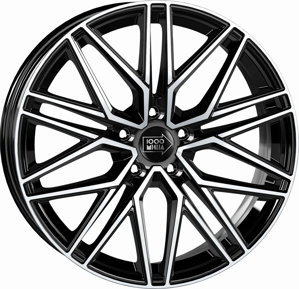 [SN-46215] Llanta Mille Miglia MM1023 Gloss Black Polished (20" 8.5J ET30 5x110 CB65.1)