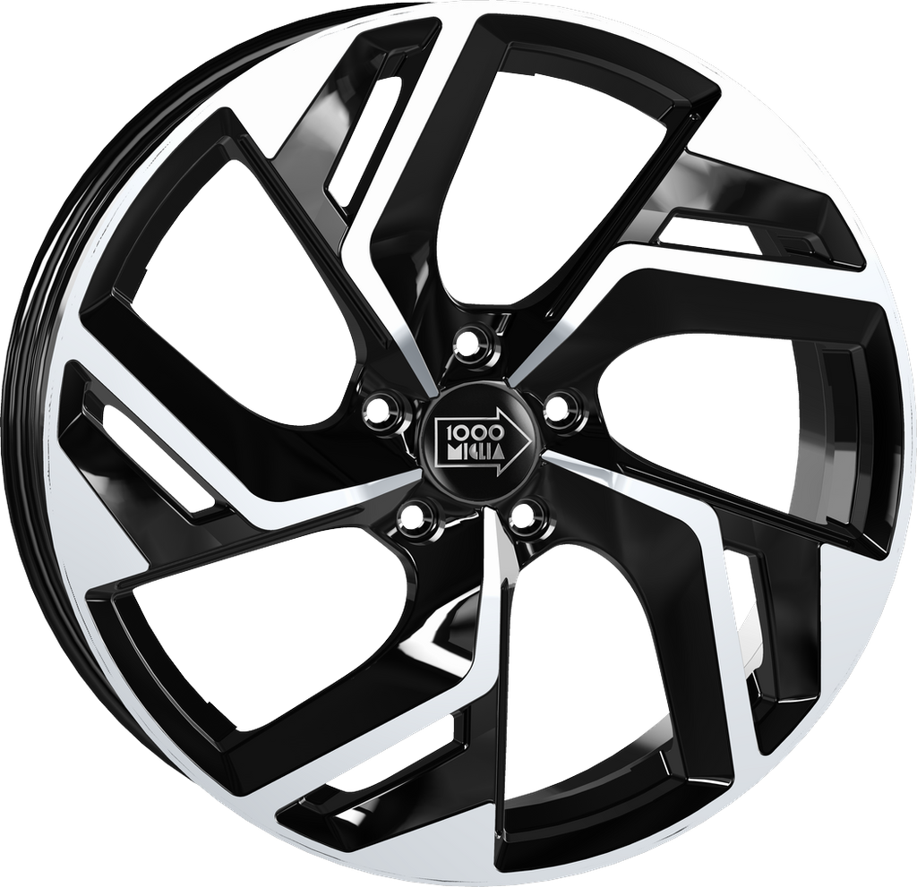 [SN-52946] Llanta Mille Miglia MM1031 Gloss Black Polished (18" 7.5J ET45 5x108 CB73.1)