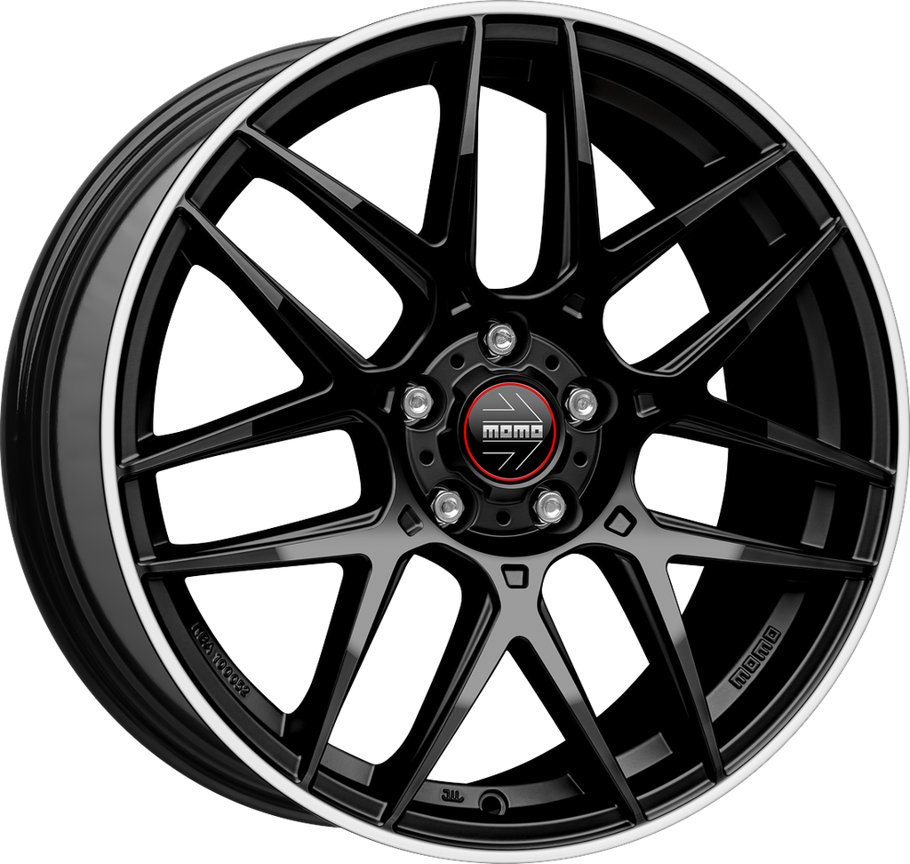 [SN-54747] Llanta Momo Competizione Glossy Black Polished Lip (19" 8J ET32 5x110 CB65.1)