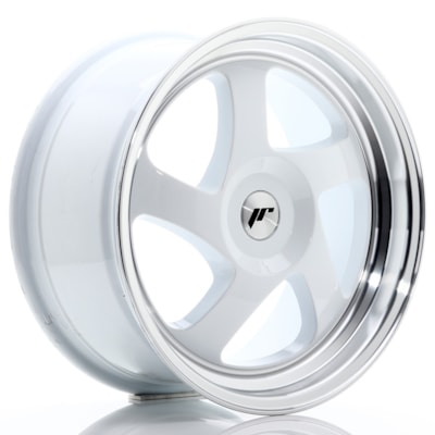 Llanta JR Wheels JR15 White w/ Machined Lip