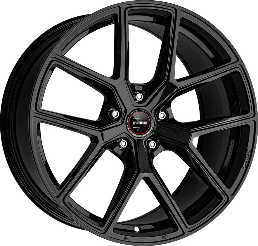 [SN-51082] Llanta Momo RF-01 Stardust Glossy Black (20" 8.5J ET35 5x112 CB66.6)
